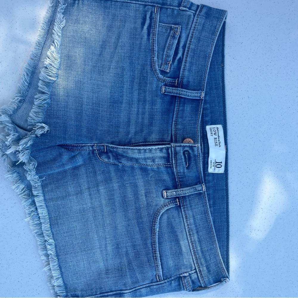 Abercrombie & Fitch Light Blue Denim Shorts